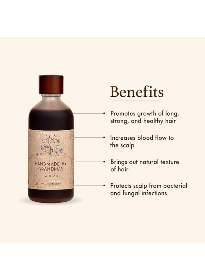 Old School Rituals Handmade by Grandmas Baby Hair Oil | Natural Hair Oil for Kids | Promotes Long, Strong & Healthy Hair Growth | 100 ml - Image 3